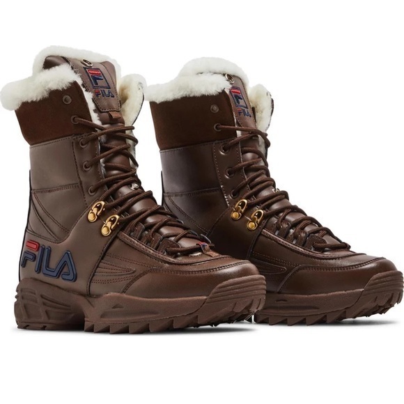 Fila Women’s Disruptor Combat Boot 'Brown' in size‎ 7.5 - Picture 1 of 12